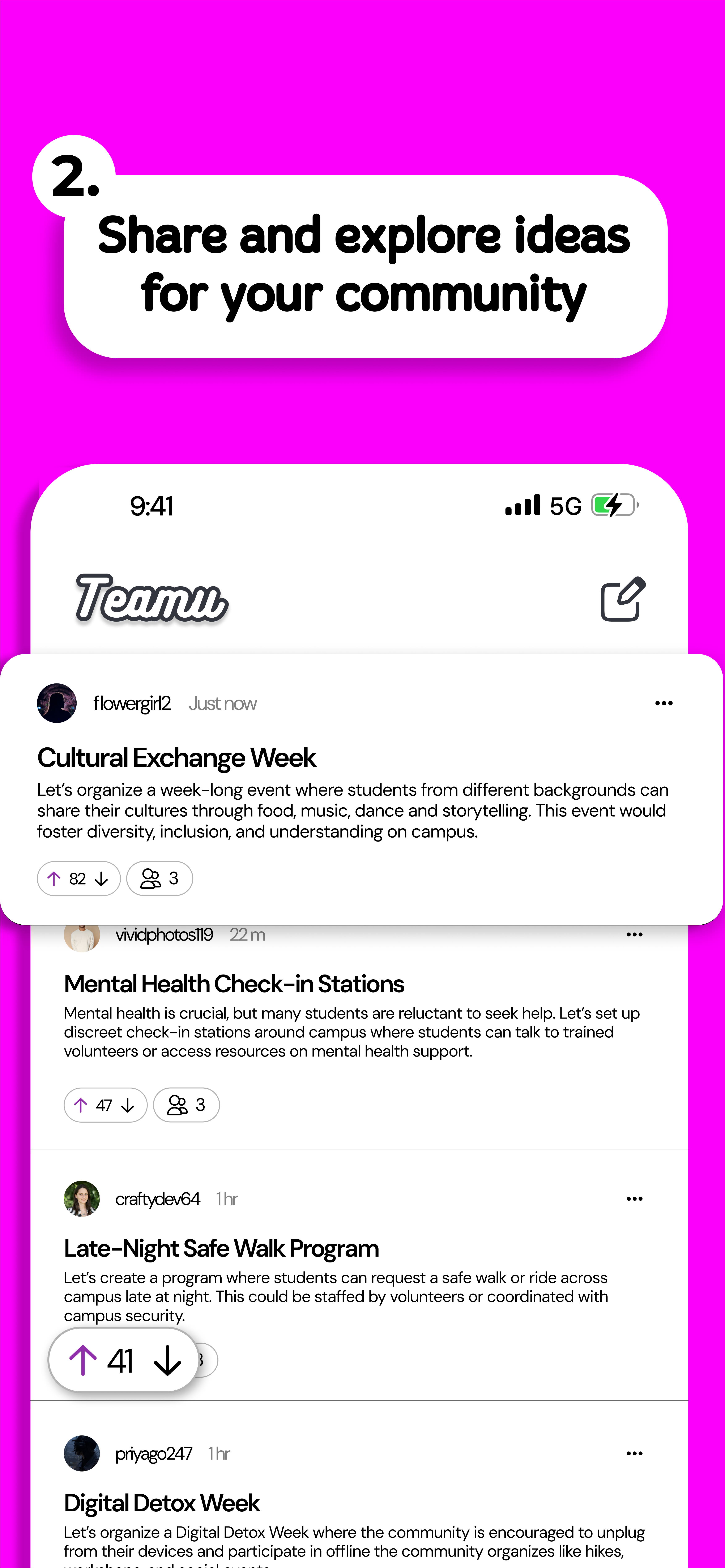 Teamu final design screen 4